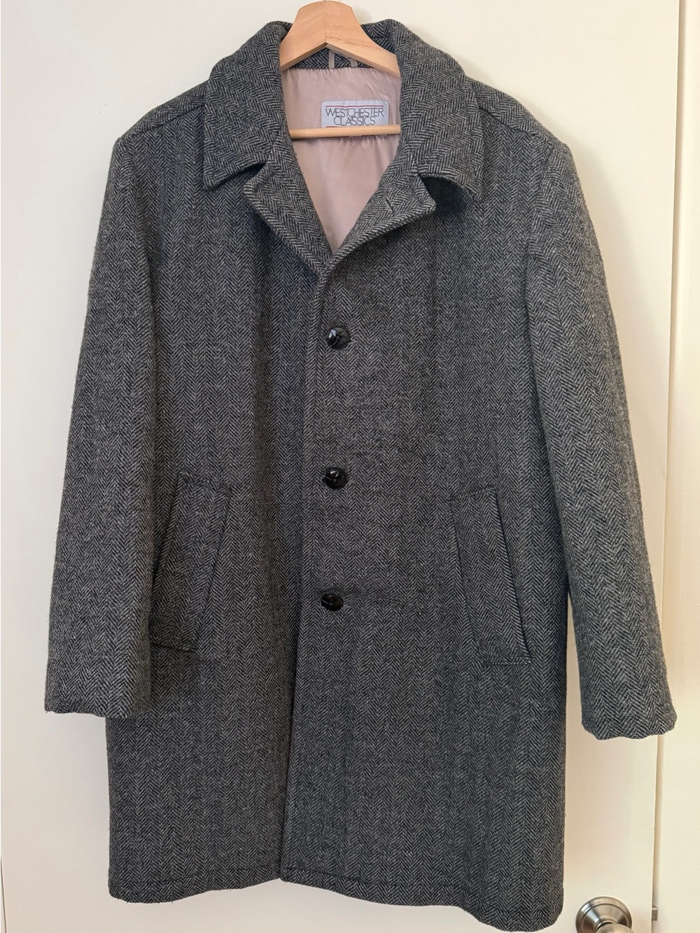 Vintage Men’s Gray Wool Coat
